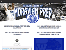 Tablet Screenshot of moravianprep.com